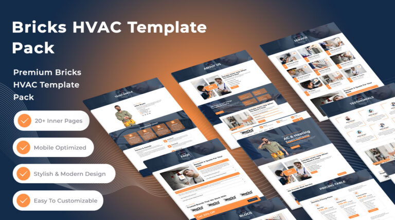Bricks Hvac Template Pack - Bricks Library Plus