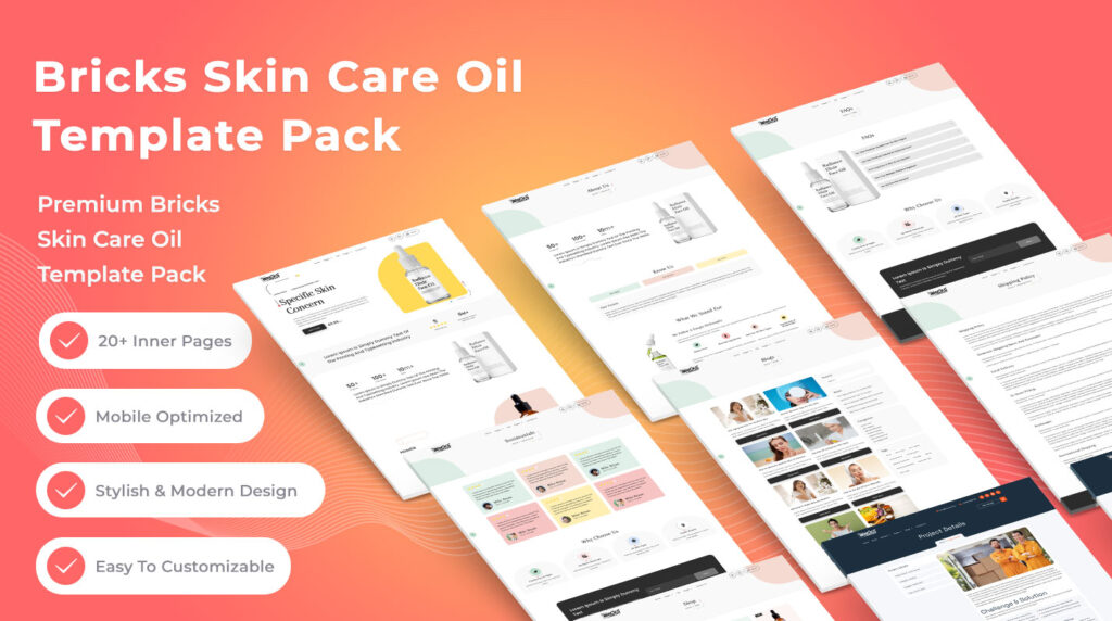 Bricks Skin Care Template