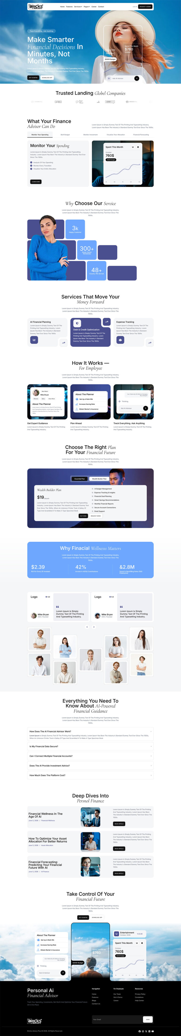 Bricks Personal AI Advisor Template Pack