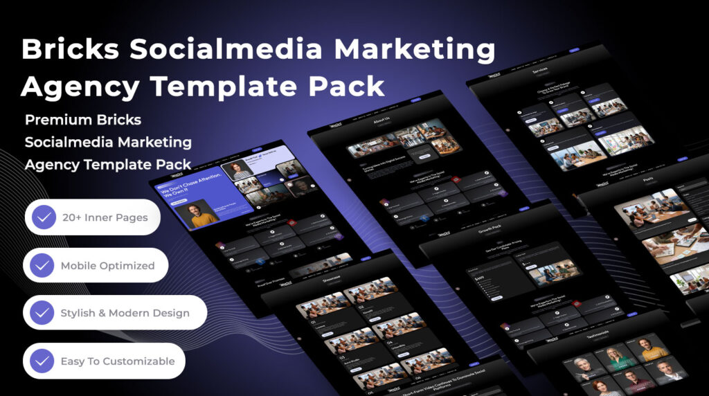 Bricks Social Media Marketing Agency Template