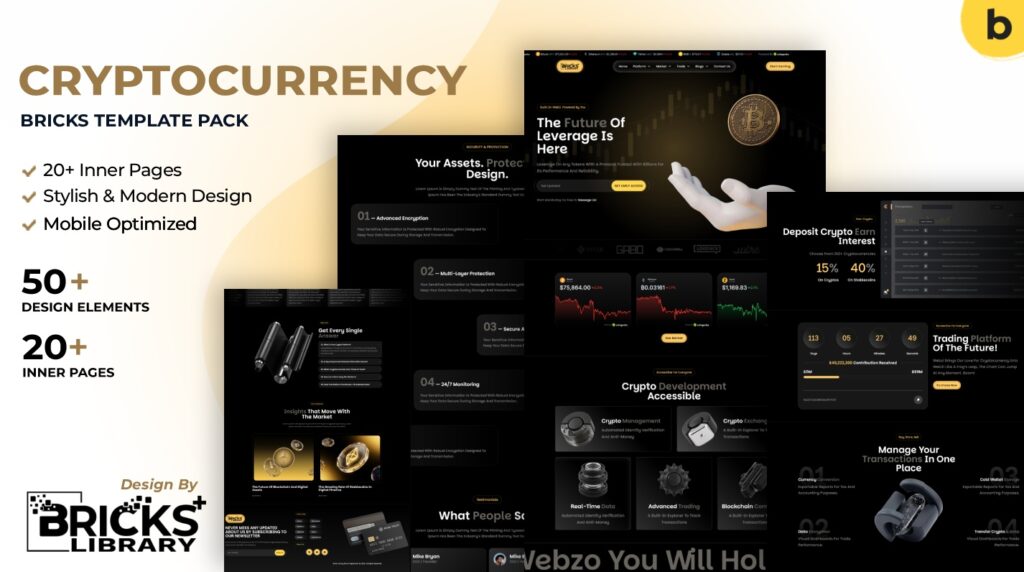 Bricks Cryptocurrency Template Pack