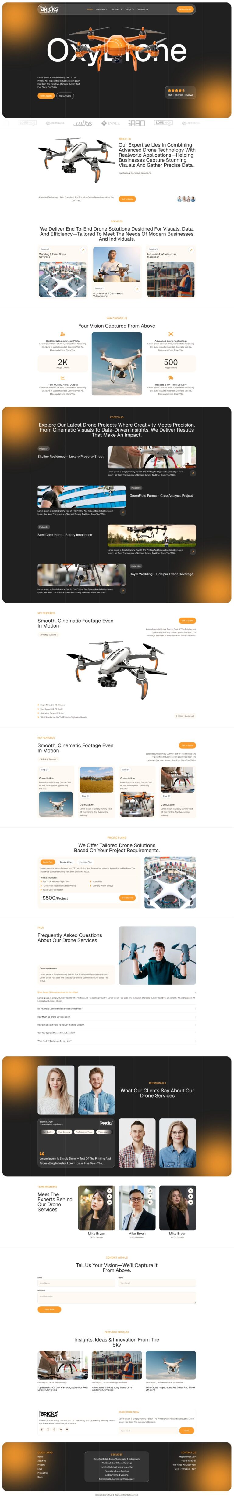 Bricks Drone Service Template Pack