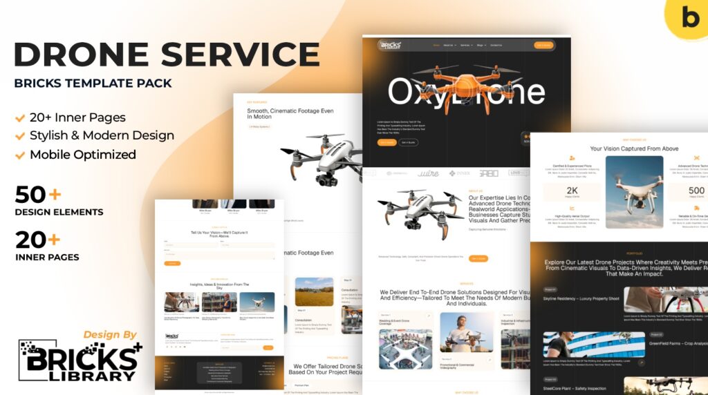 Bricks Drone Service Template Pack