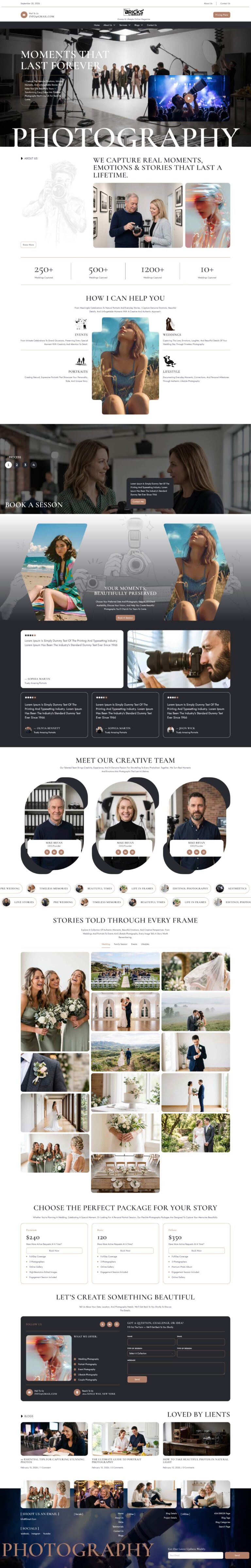 Bricks Photography Template Pack