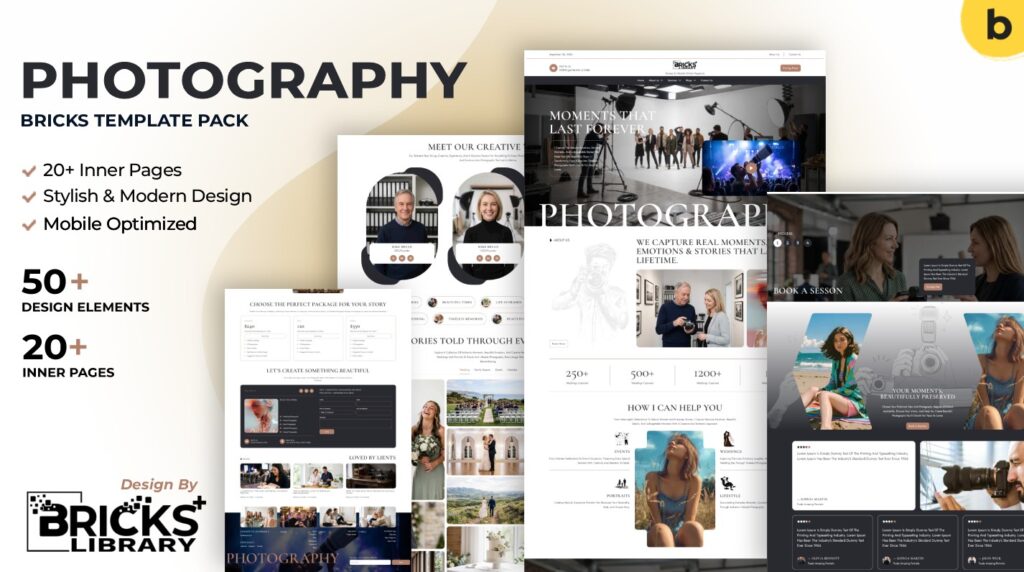Bricks Photography Template Pack