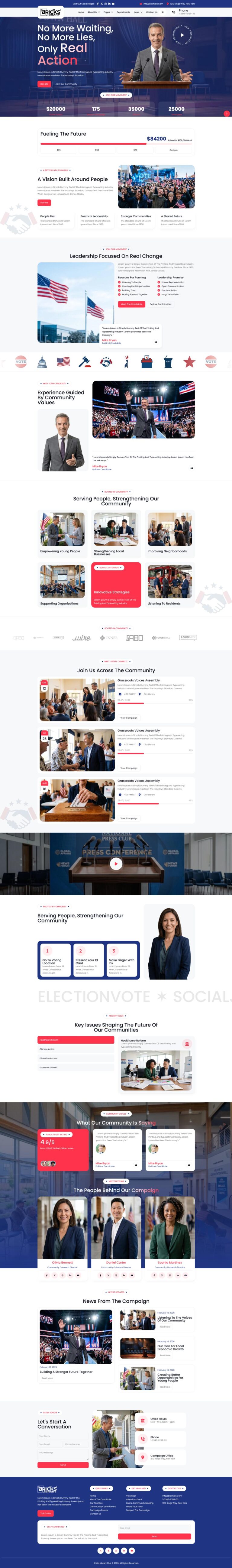 Bricks Political Template Pack