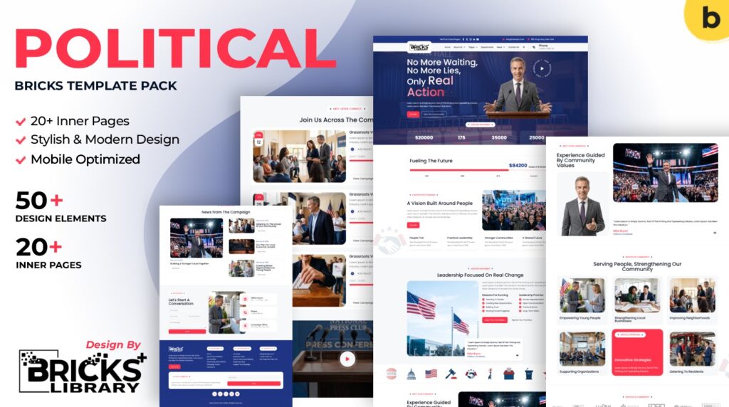 Bricks Political Template Pack