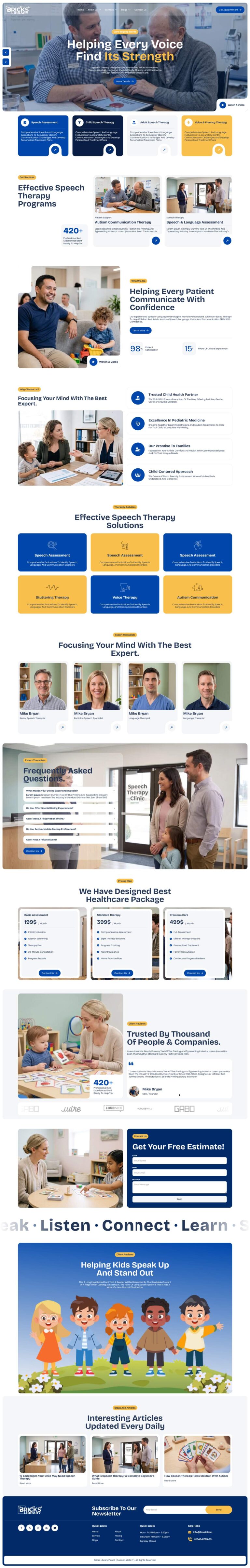 Bricks Speech Therapy Template Pack