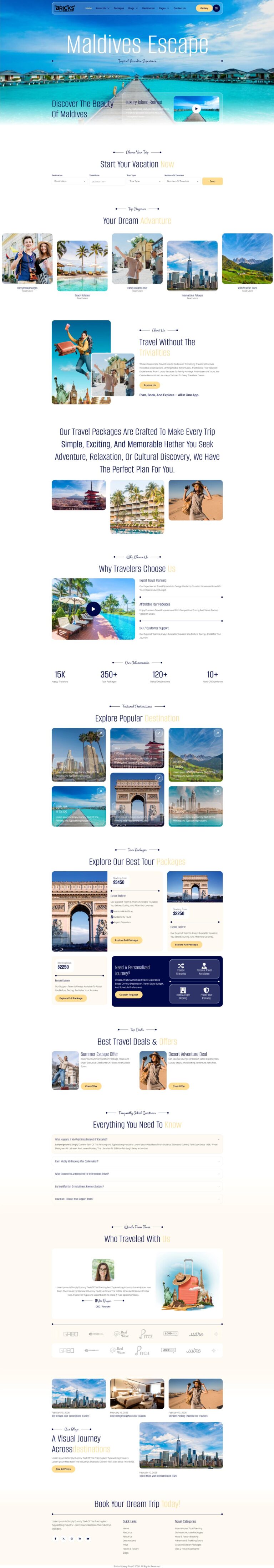 Bricks Travel Template Pack