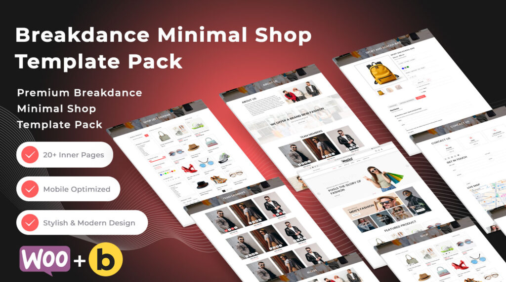 Bricks Minimal Shop Template Pack