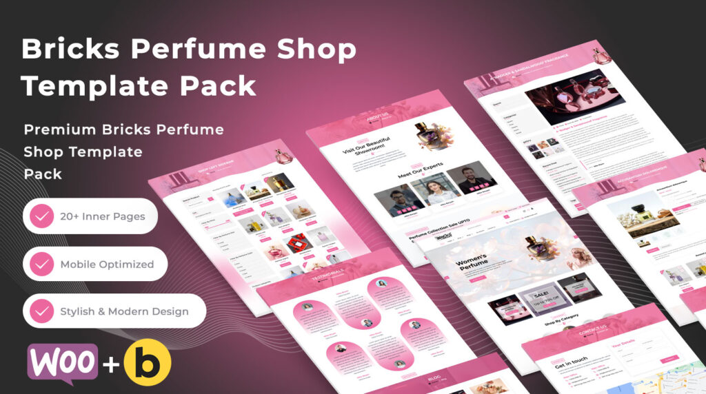 Bricks Perfume Shop Template Pack