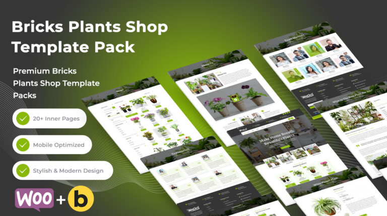 Bricks Plants Shop Template Pack - Bricks Library Plus
