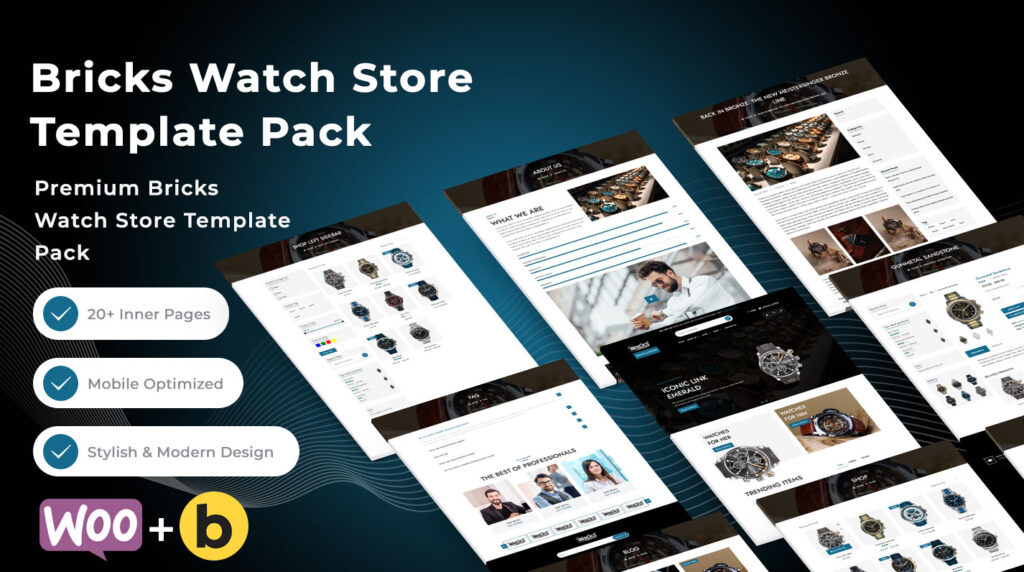 Bricks Watch Store Template Pack