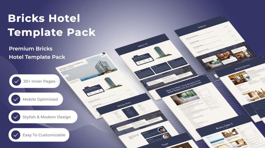 Bricks Hotel Services Template Pack