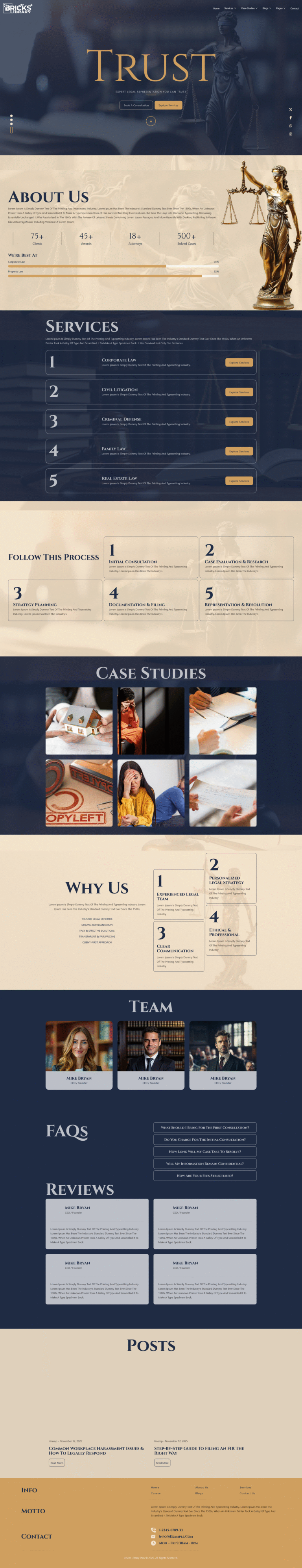 Bricks Law Firm Template Pack