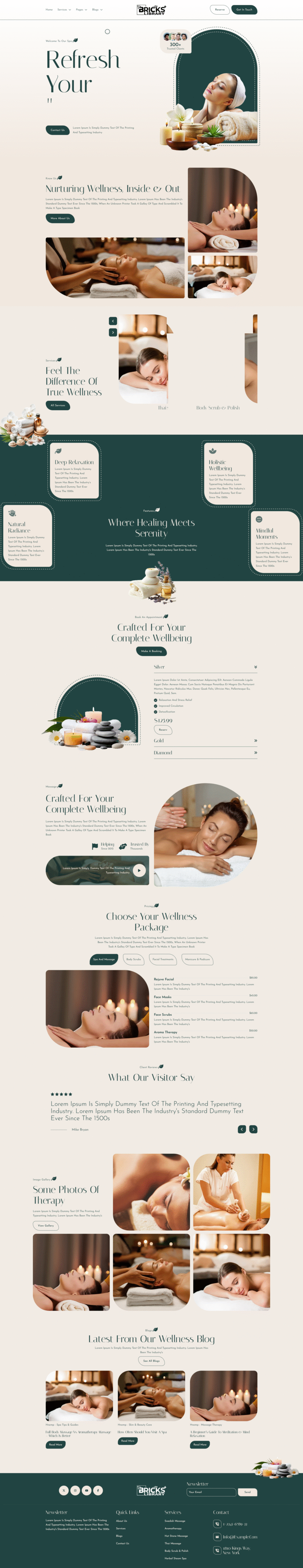 Bricks Spa and Wellness Template Pack