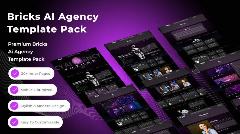 Bricks Ai Agency Template Pack - Bricks Library Plus