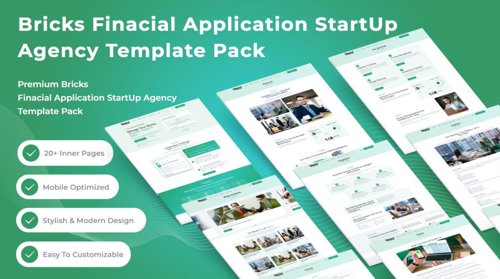 Bricks Financial Application Template Pack