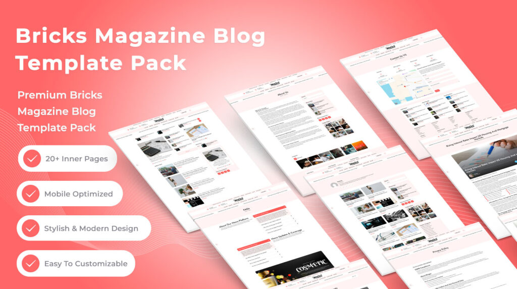 Bricks Magazine Blog Template Pack