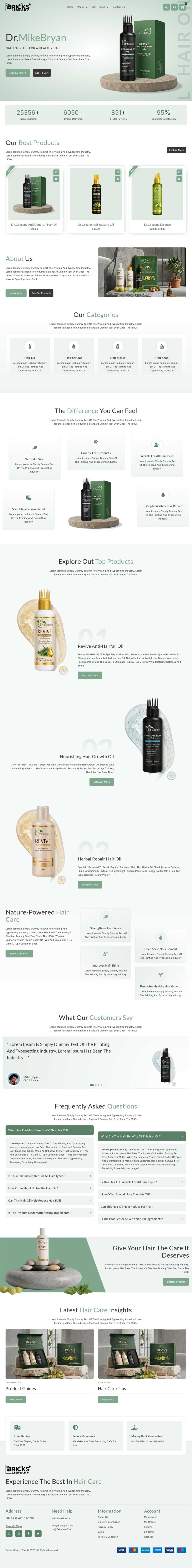 Bricks Hair Care Template