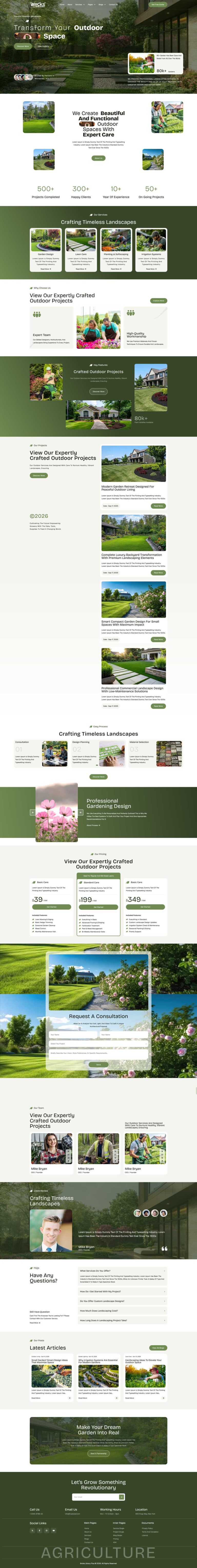 Bricks Landscaping Services Template
