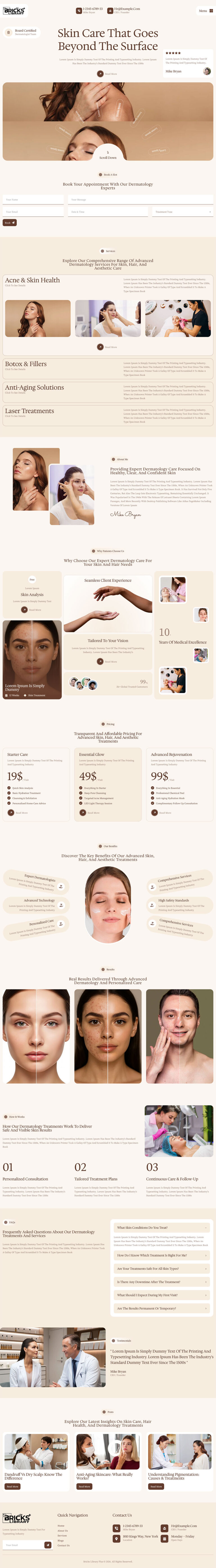 Bricks Dermatologist Template