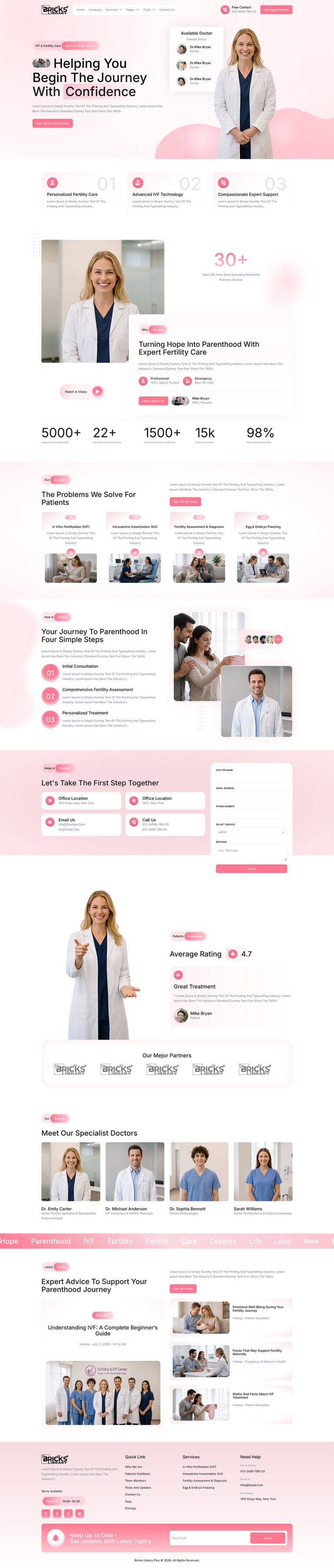 Bricks IVF & Fertility Template Pack