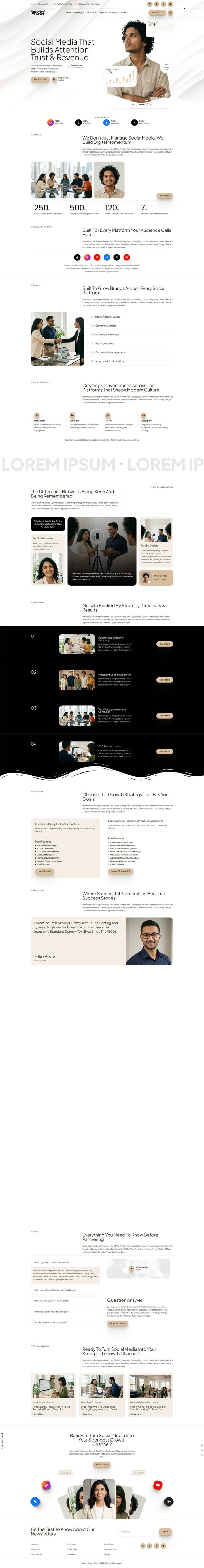 Bricks Social Media Consultant Template Pack