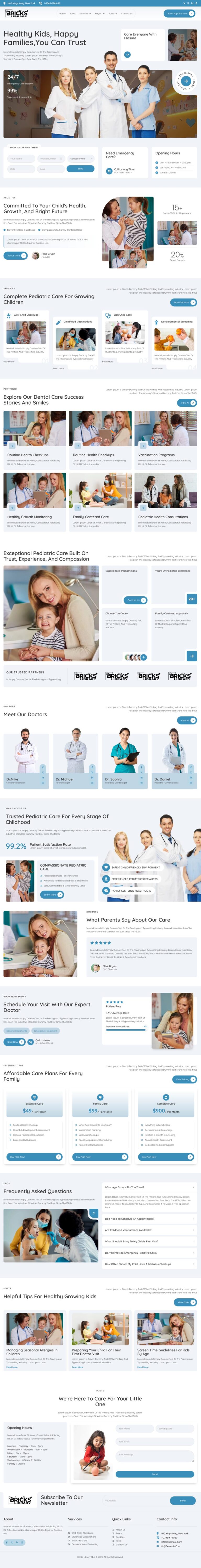 Bricks Pediatric Clinic Template Pack