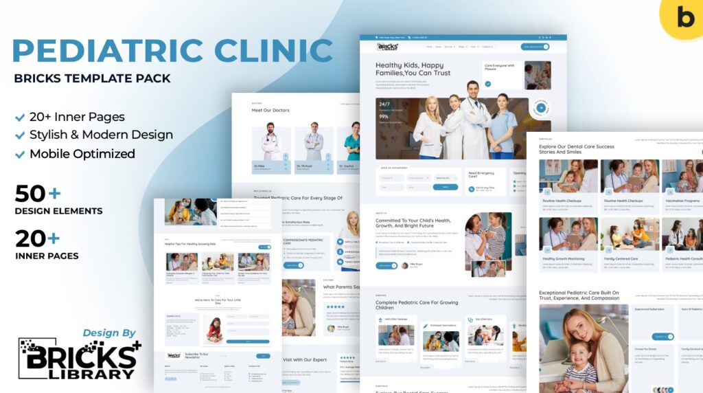 Bricks Pediatric Clinic Template Pack