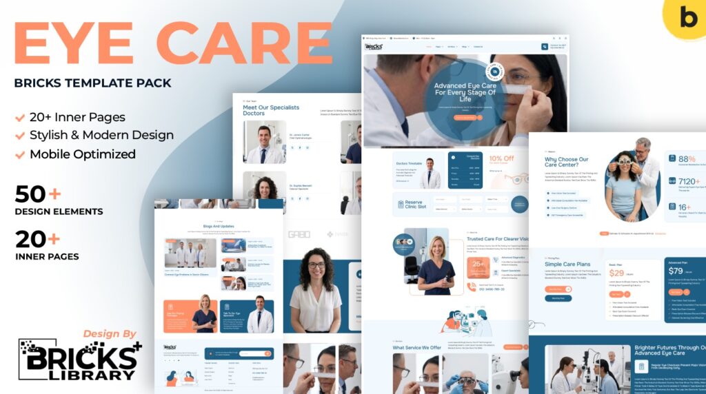 Bricks Eye Care Template Pack