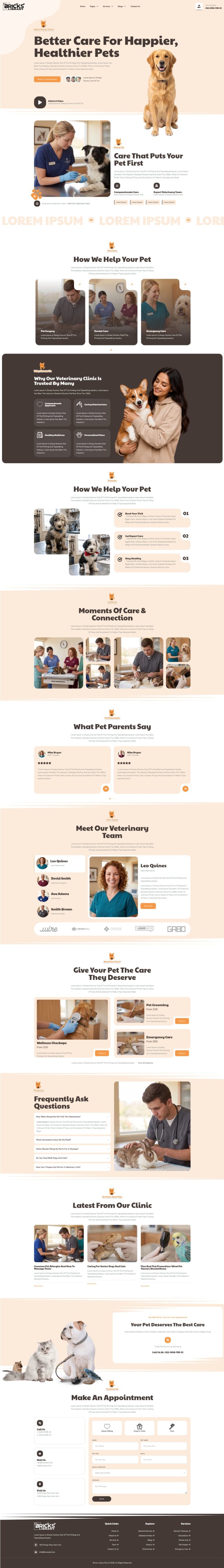 Bricks Veterinary Clinic Template Pack