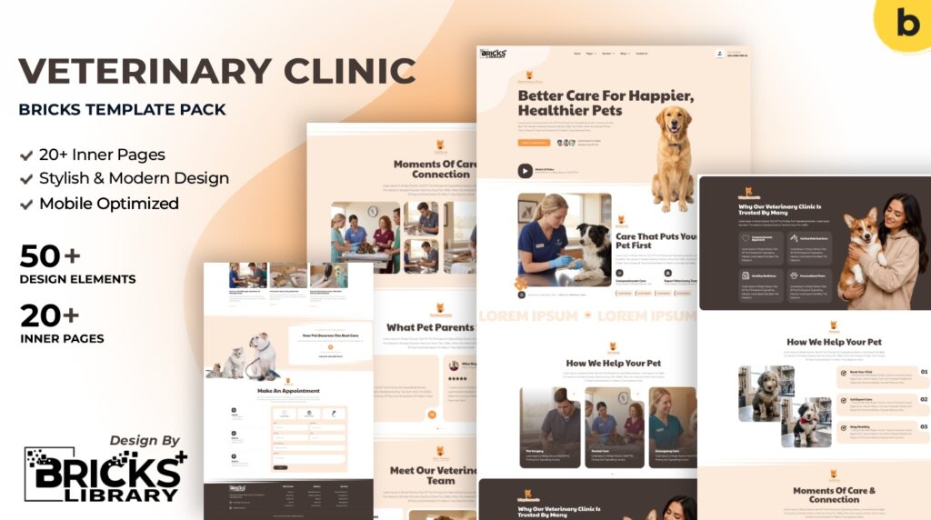 Bricks Veterinary Clinic Template Pack