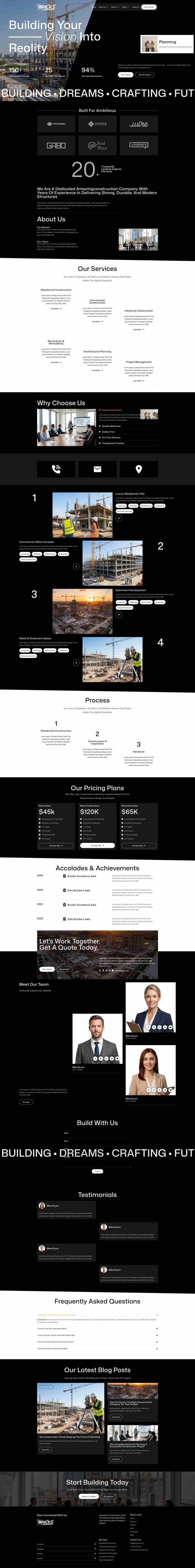 Bricks Construction Template Pack