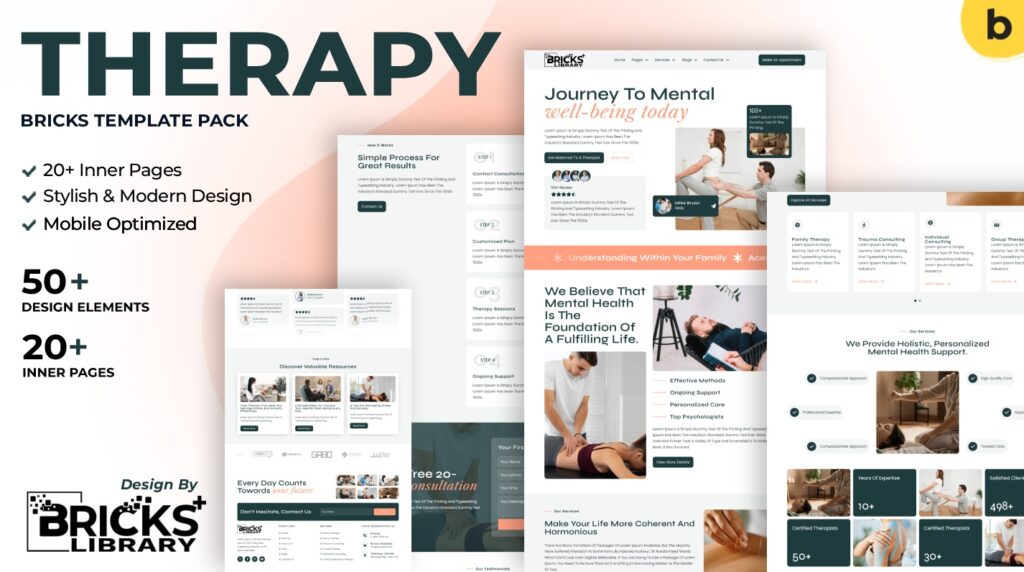 Bricks Therapy Template Pack